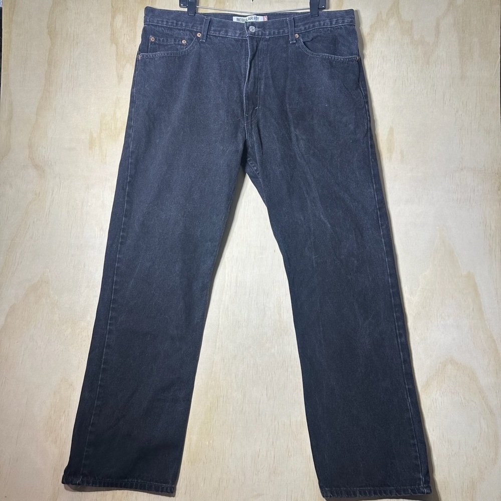 Levis‎ 505 Washed Black Regular Fit Jeans 40x32 100% Cotton